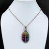 Tree Of Life Rainbow Solar Quartz Druzy Pendant Copper Wire Wrapped Pendant Moonstone Pendant Real Gemstone Pendant Handmade Copper Jewelry