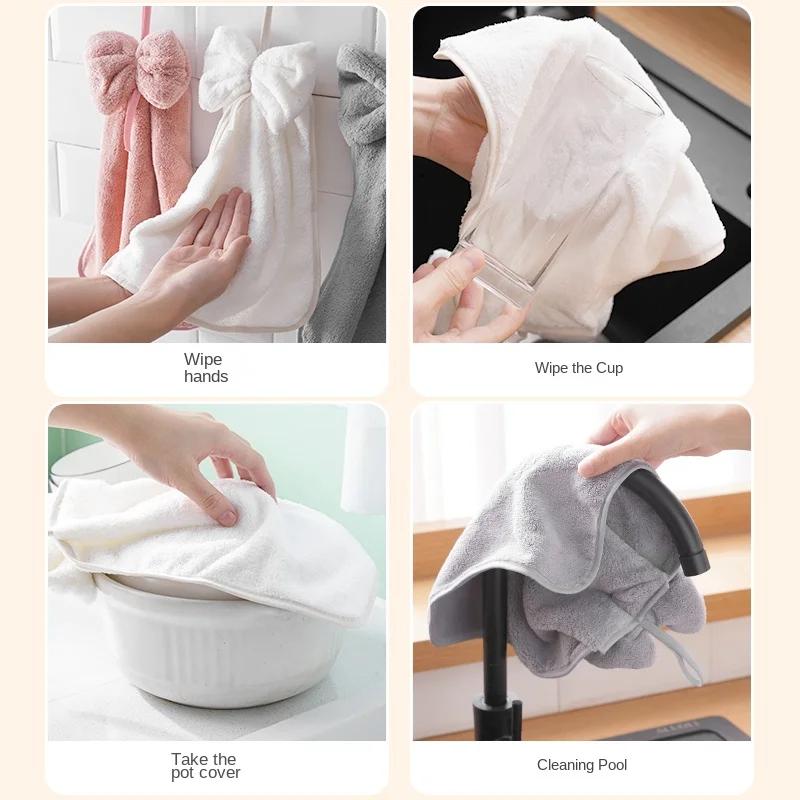 Кухонное полотенце для рук, банное полотенце из кораллового бархата, микрофибра для дома и сада, мягкое, быстросохнущее, для спа, впитывающее, для сауны, пляжа