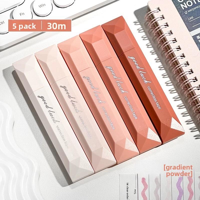 Гладкая корректирующая лента, 6 м большой емкости, милая градиентная корректирующая лента, 5 мм, каваий, школьные канцелярские принадлежности для студентов