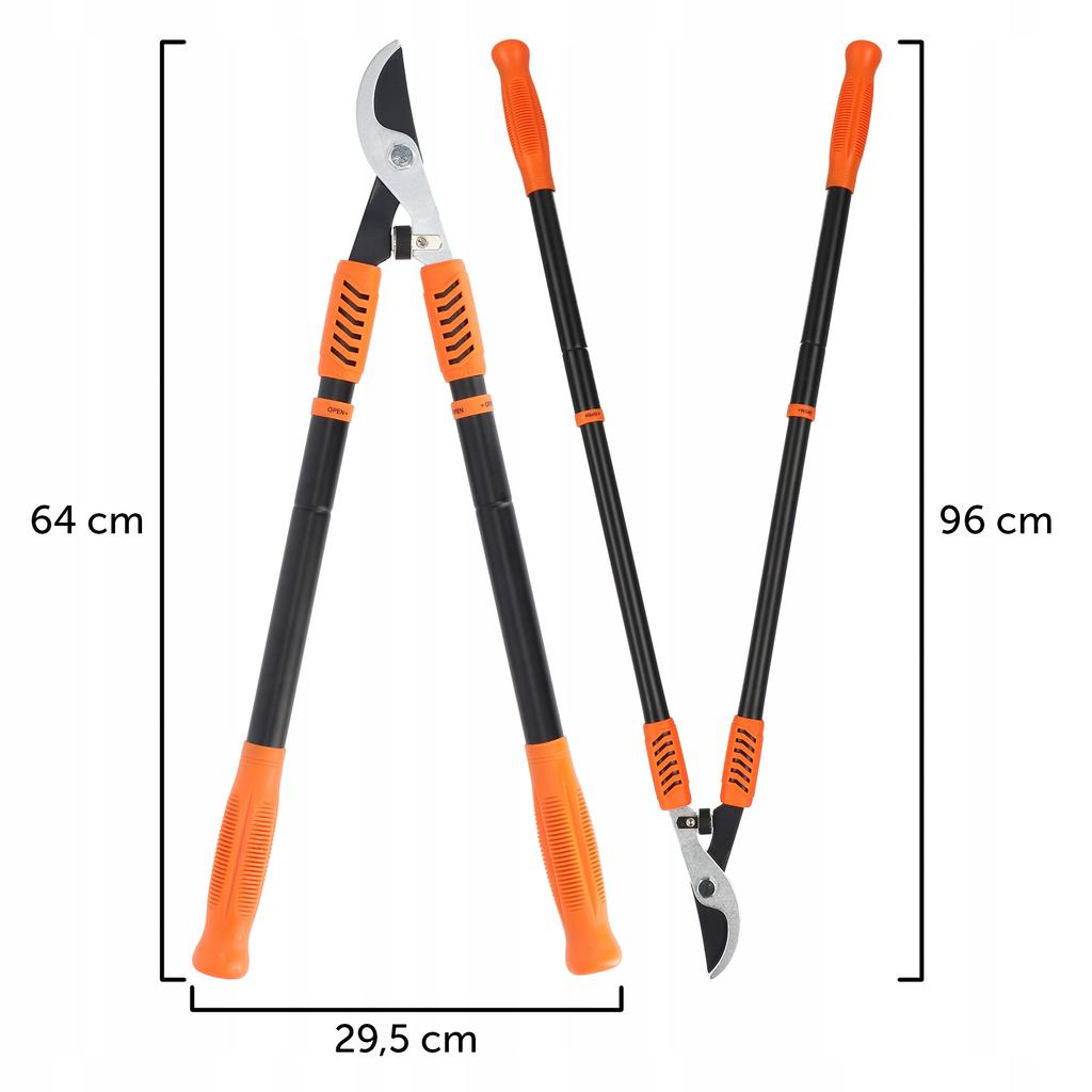 KADAX Секатор Ножницы Садовый Ручной Для Ветвей Кустов Телескопический Острый Прочный