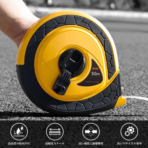 Water- and Rust-resistant Fiberglass Leather Ruler with Long, High-precision Tape Measure and Clear Markings. Ideal for Crafts, Construction Sites, Mi