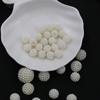 Круглые бусины из искусственного жемчуга ABS-пластика с оттенком белого цвета для самодельных заколок и аксессуаров для головных уборов