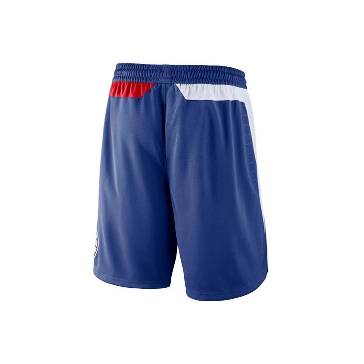 Nike Спортивные баскетбольные шорты SW Fan Edition Los Angeles Clippers с тканевой аппликацией, повседневные, мужские шорты, синие AJ5614-495