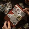 40Pcs DIY Vinyl Art Easy To Paste Great Self-adhesive Vintage Botanical Diary Note Handbook Stationery Stickers Material Sticker