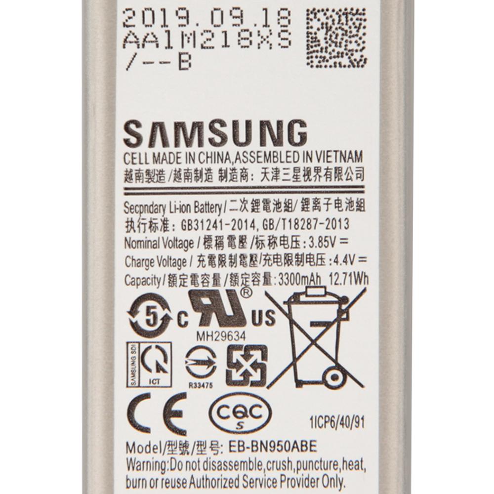 Оригинальный сменный аккумулятор EB-BN950ABE EB-BN950ABA для Samsung GALAXY Note 8 Note8 SM-N950F N9500 N9508 N950N N950FD 3300 мАч