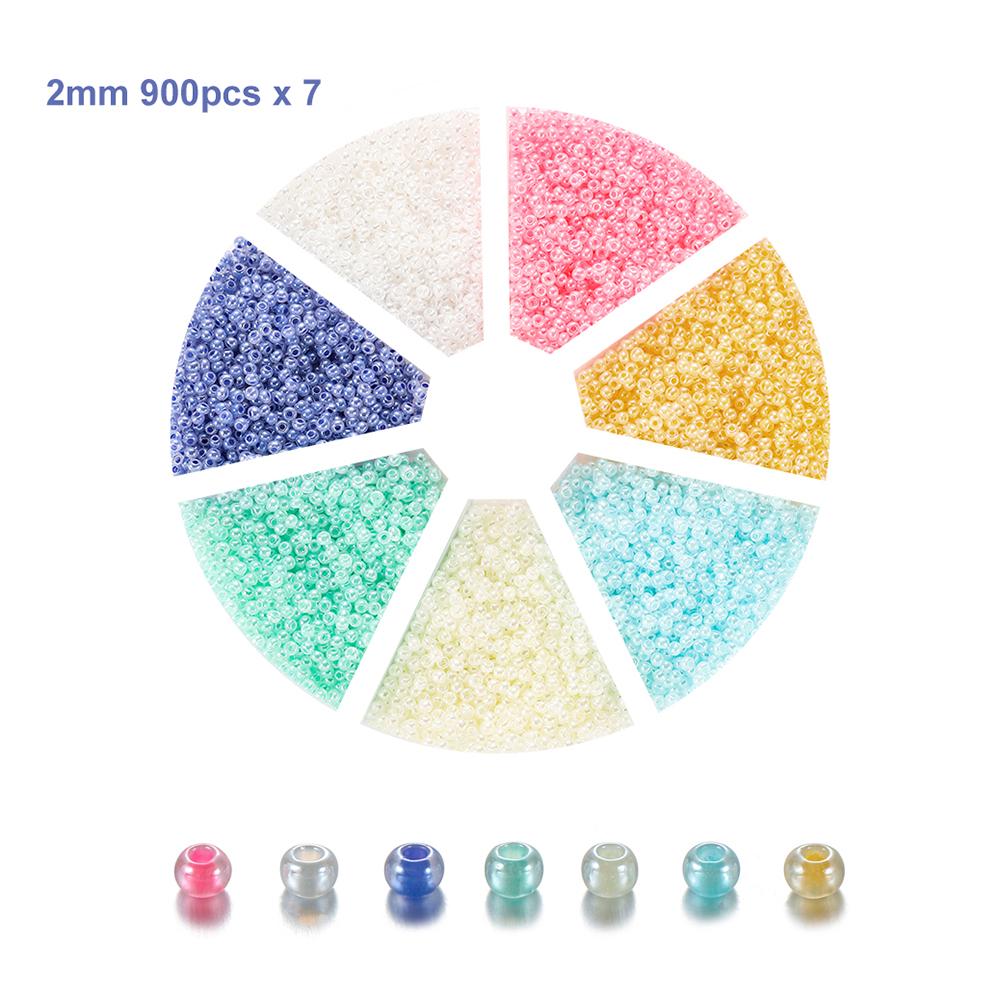 1Set with Box Glass Seed Beads Czech Charm Crystal Spacer Glass Bead For Jewelry Making Kits DIY Handmade Supplies Accessories Set