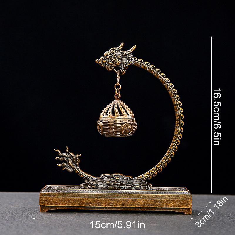 1 шт. металлический дзен кран дизайн двойного назначения курильница фен-шуй декор для медитации лебедь дракон подвесная печь