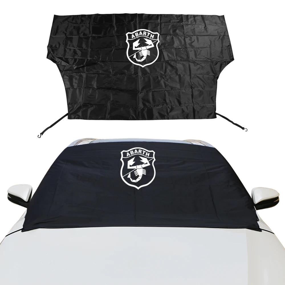 EHO4 Car Windshield Snow Block Sunshade Cover Parasol Car Accessories For Fiat 500 Abarth Panda Tipo Egea Doblo 124 Spider Stilo