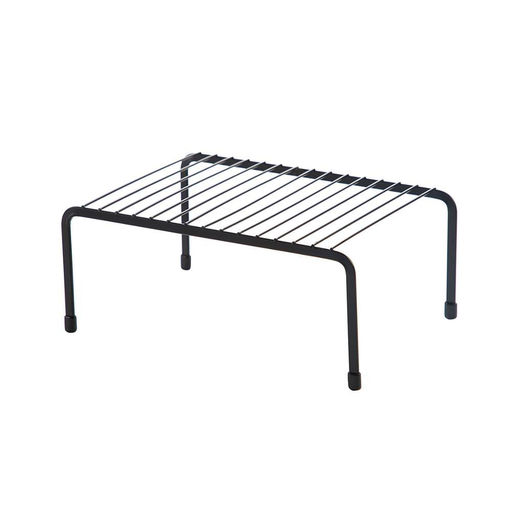 Multifunctional Iron Storage Rack Closet Shelf Drainage Rack for Dinner Plates Spice Jars Holder Kitchen Organizer