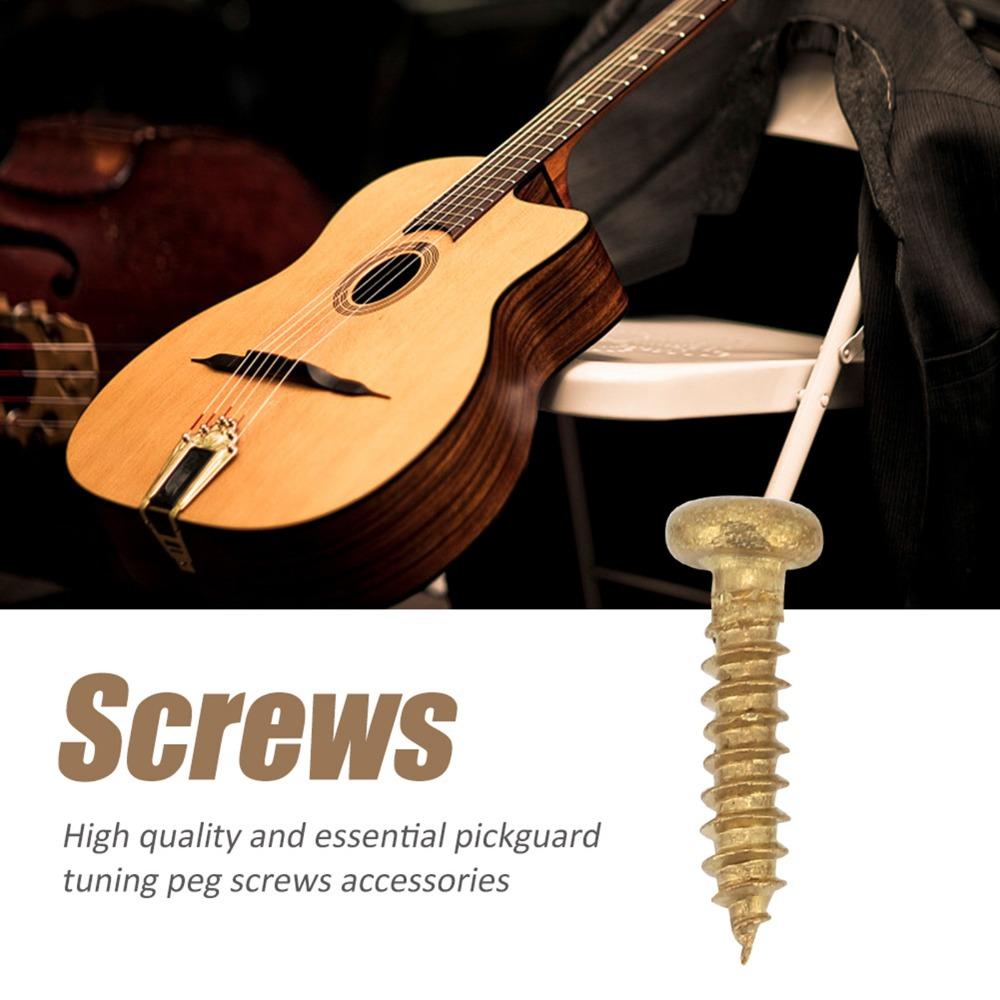 100PCS Metal Guitar Tuning Pegs Golden Color Machine Head Screws For Electric Guitar