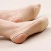 1 пара, женские ультратонкие невидимые нескользящие носки с закрытым носком, носки на высоком каблуке с подушечками для передней части стопы
