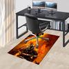 Firefighter Chair Mat: Home Decor, Office Carpet, Gift for Firefighters, Suitable for Bedroom, Living Room, Various Rooms0109029A