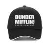 Women Dunder Mifflin Inc Paper Company Wernham Hogg TV Show Michael Scott Space Baseball Cap The Office Tv Unisex Hip-hop Hat