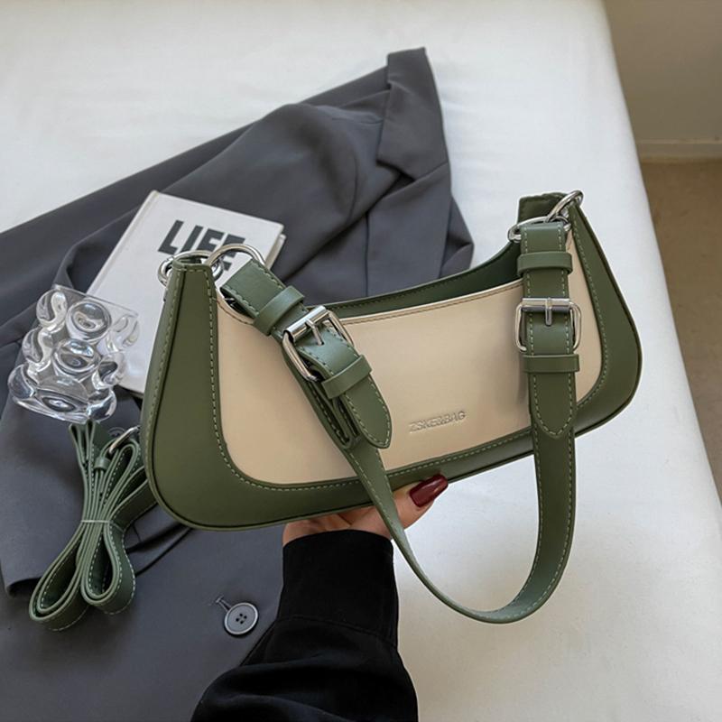 Модная контрастная одноплечевая сумка, летние новые сумки через плечо, роскошные дизайнерские женские сумки подмышками, тренд