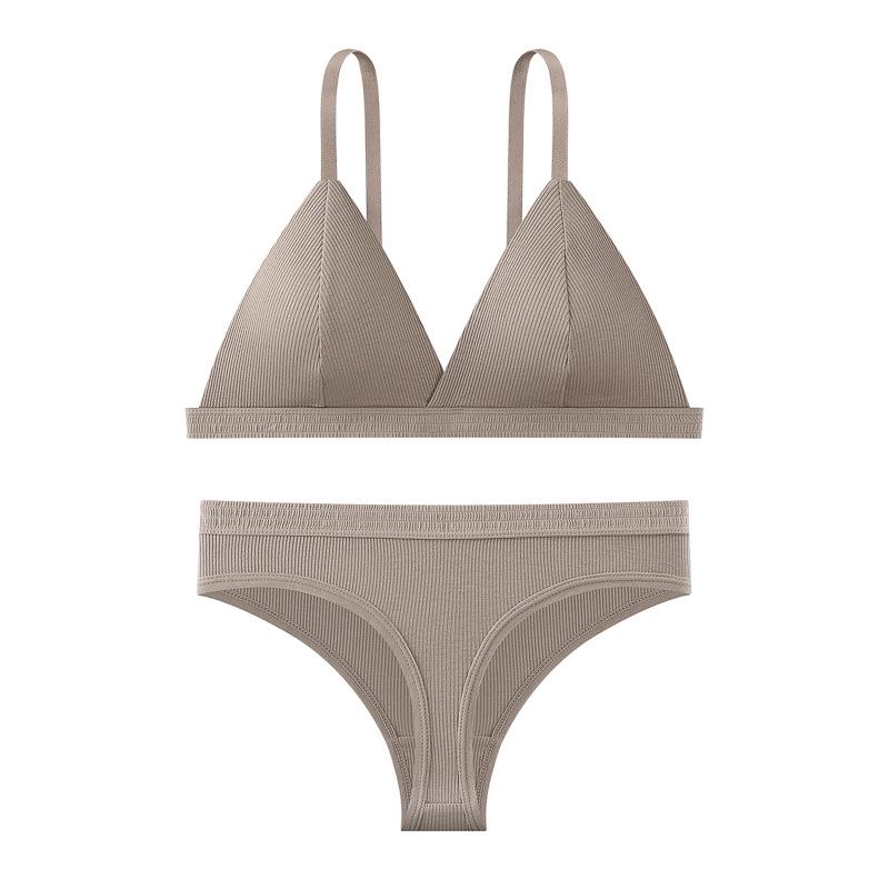 Французский бюстгальтер с треугольной чашкой без косточек для женщин - Тонкие бретели, Дышащий и удобный