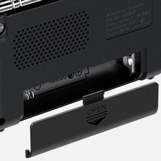 Портативный радиоприемник Bluetooth-совместимый динамик с цифровым дисплеем AM/FM-радиоприемник на батарейках Ручной беспроводной динамик