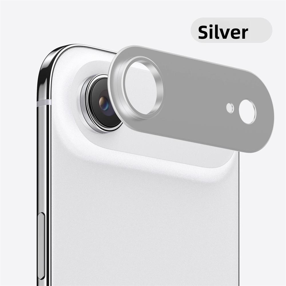 Закаленное стекло для камеры из сплава металла для iPhone 17 Pro Max 5G Черная защитная крышка для объектива для iPhone 17 Air 17 Pro Max Кольцо-колпачок для объектива