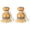 Bamboo Handle Palm Brush 2 Pieces MR.SIGA