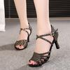 Professional Woman's Lain Dance Shoes High Heeled Ballroom Dancing Shoes