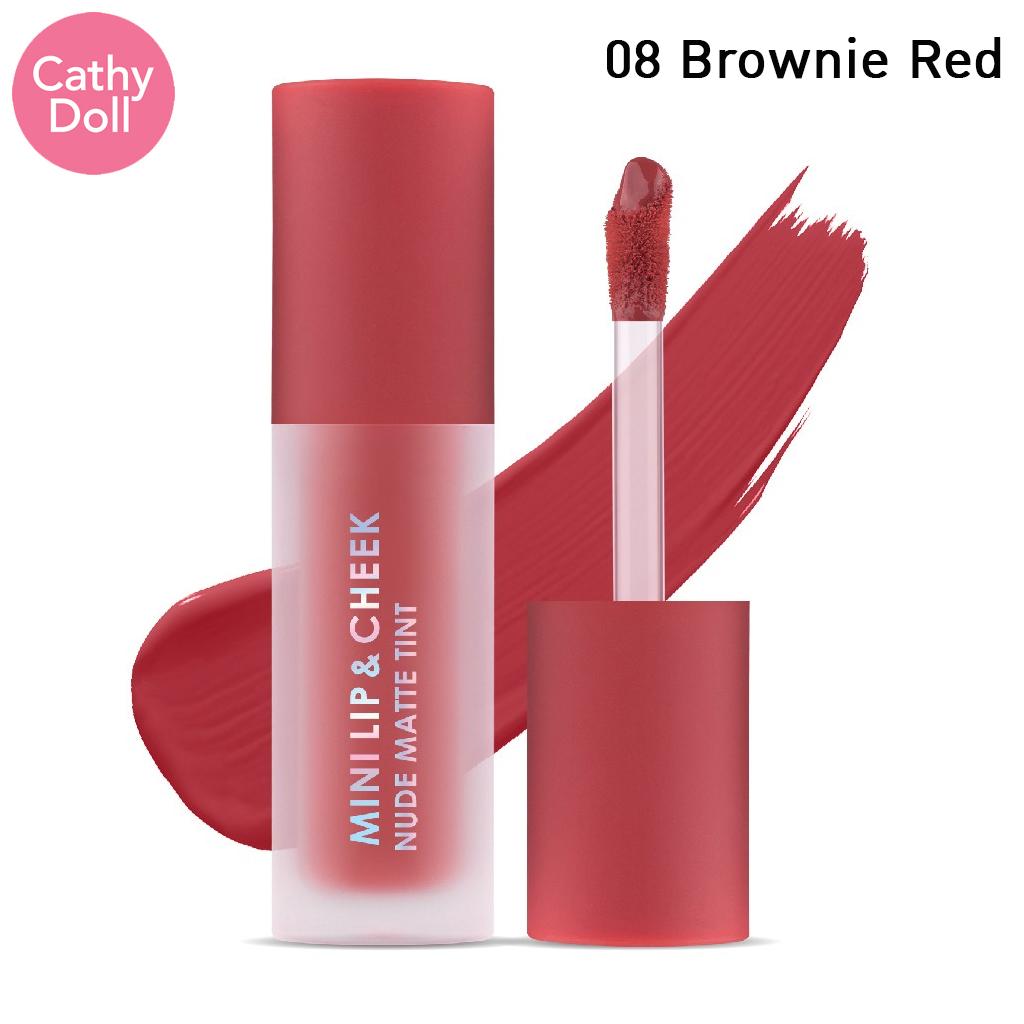 Cathy Doll MINI LIP & CHEEK NUDE MATTE TINT № 01-08 2,1 г - Тайская косметика для макияжа