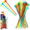 Colorful Party Snack Toothpicks with Heart Tops 8cm 50-Pack