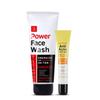 Power Face Wash - 200 г - Энергия и де-загар | Удаляет омертвевшую кожу и гель против прыщей - 15 мл | Устраняет 99,9% микробов, вызывающих прыщи