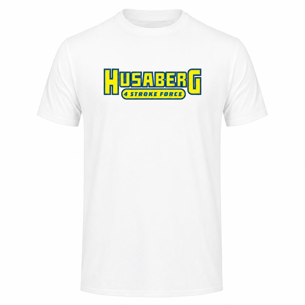 Husaberg 4 Stroke T Shirt Tee Tops Round Neck Summer ShortSleeve Fashion Tshirt Unisexs Clothing Unisexs Casual Basic Tshirt