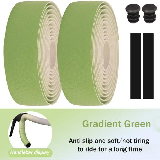 2 Rolls Bicycle Soft Memory EVA Handlebar Grips Anti-Slip Texture Shock Absorption Memory Foam