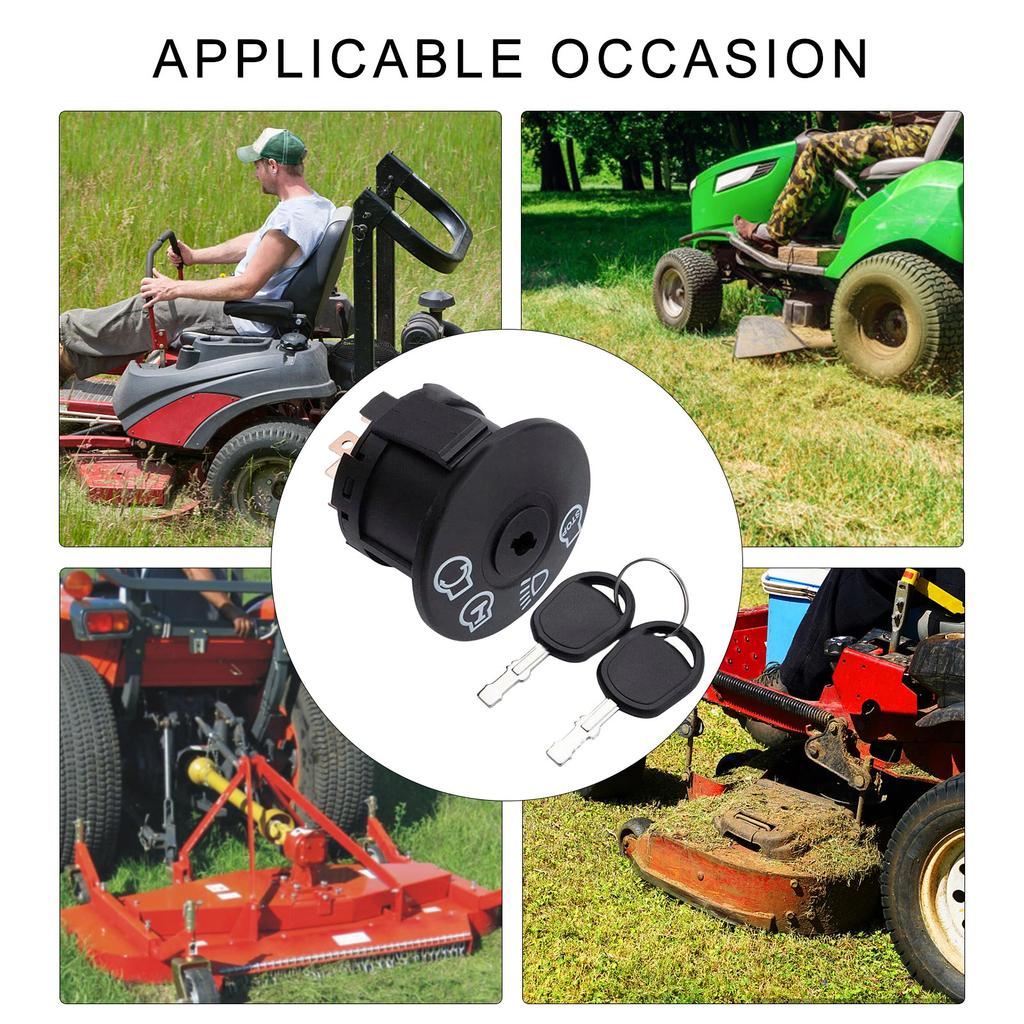 Универсальные замки зажигания с ключом для косилок с нулевым поворотом 3 положения 5 клемм Выключатели питания Запасные выключатели
