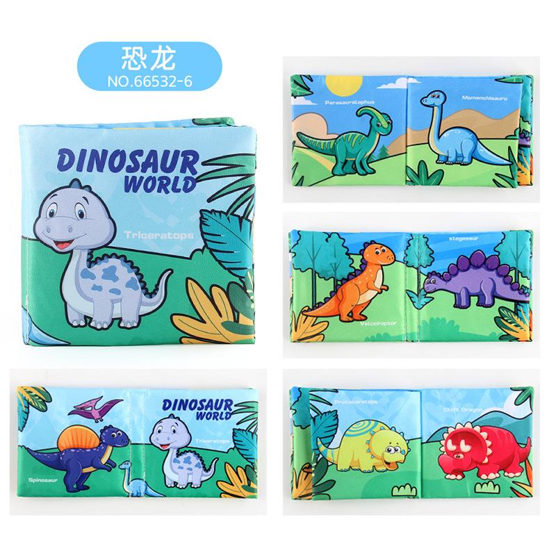 Детские игрушки из ткани «Не рвется», 4 страницы, 8 сторон, раннее образование, познание, моющиеся, ладонь, тканевая книга «Не рвется», звук, бумага