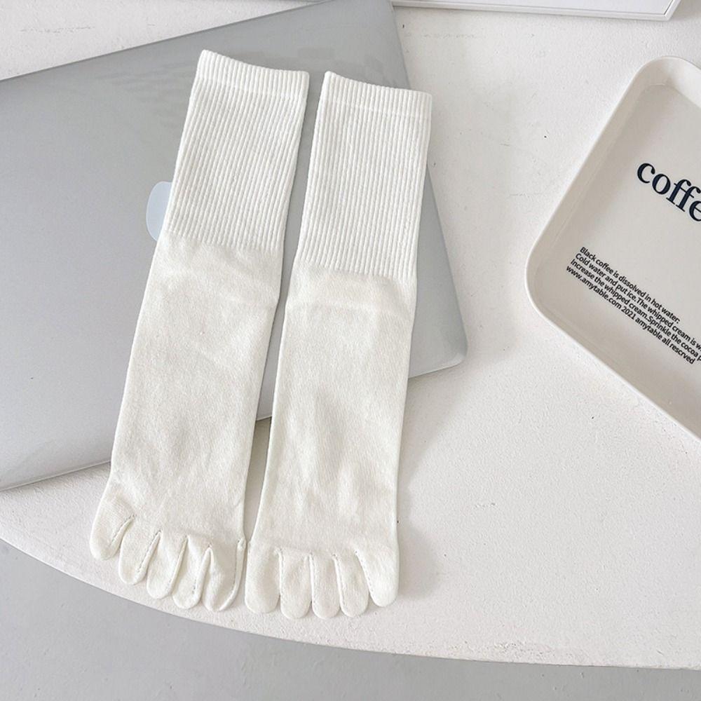 Breathable Five-finger Socks Pure Cotton Netherstock Fashionable Split-toe Socks  Motion