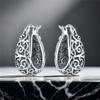 Серьги-кольца из серебра 925 пробы, серия «Винтажная лоза», универсальные серьги-кольца для женщин, ювелирные изделия, тонкие подарки на день рождения