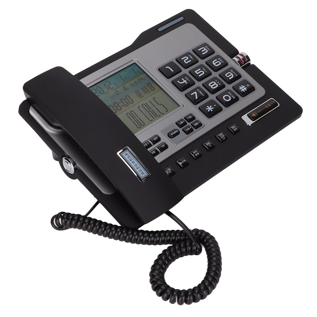 Проводной стационарный телефон с функцией определения номера, голосовыми подсказками и функцией отключения звука для домашнего офиса