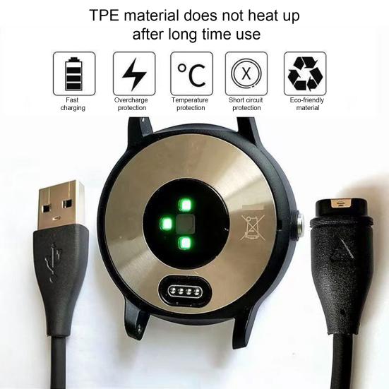 Универсальный зарядный кабель для часов с множественной защитой, металлический зонд, адаптер для зарядного устройства для Garmin 245M/158/255/955Fenix7/6/5