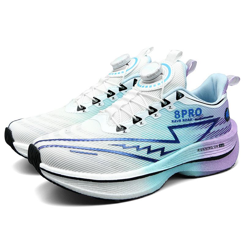 Red Rabbit 8pro Button Student Sneakers Men's and Women's Mandarin Duck Shoes Carbon Board Lightweight Shock Absorption Running Shoes Candy Color