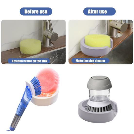 Держатель для губки с присоской, нескользящий дизайн, быстросохнущий силиконовый держатель для губки