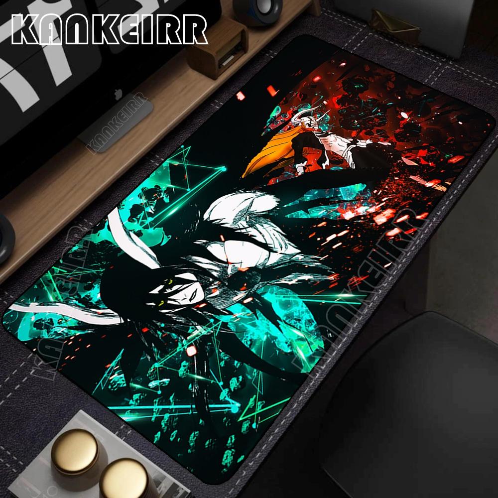 Kurosaki Ichigo Rubber Mousepad Anime Bleach Mouse Pad NonSlip Mausepad Pc Gaming Accessories Large Gamer Keyboard Desk Mat