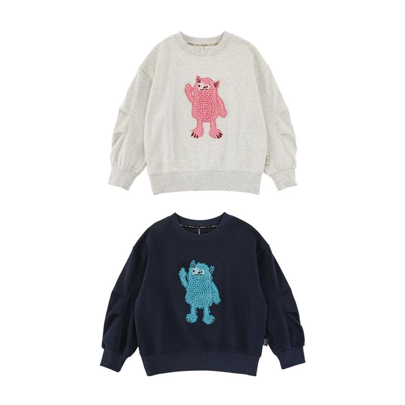 Youyou Kids Cartoon Print Crewneck Sweatshirt