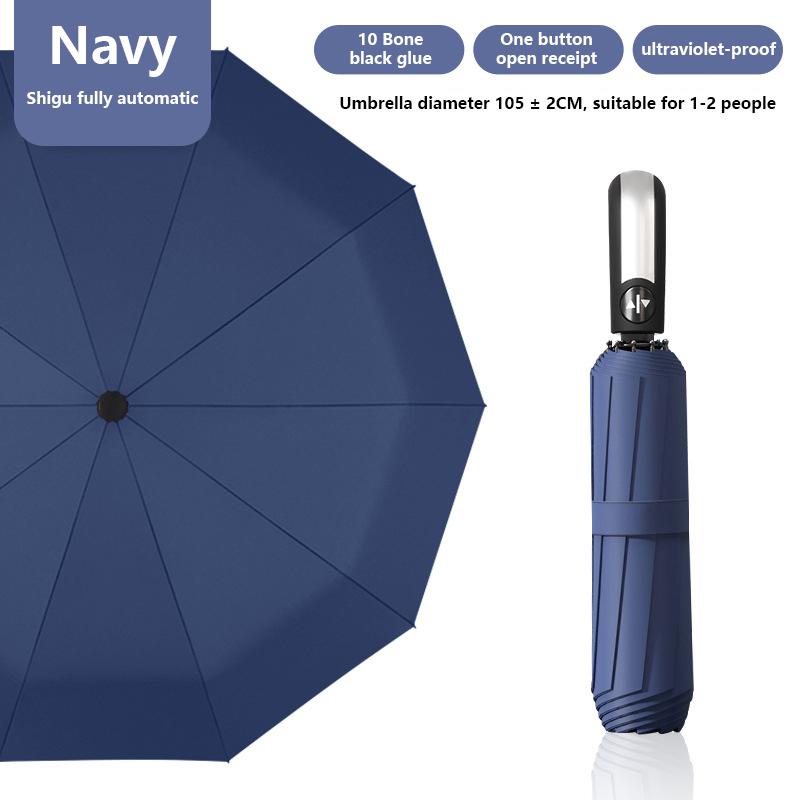 Automatic Umbrellas Rain Gear Men Women Strong Frame 8/10Ribs Folding Windproof Big Parasol Portable Resistant Umbrella For Rain