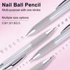 Ballpoint Pen Design Nail Dotting Pen Press Type Professional Nail Art Tool  Rhinestone Picker