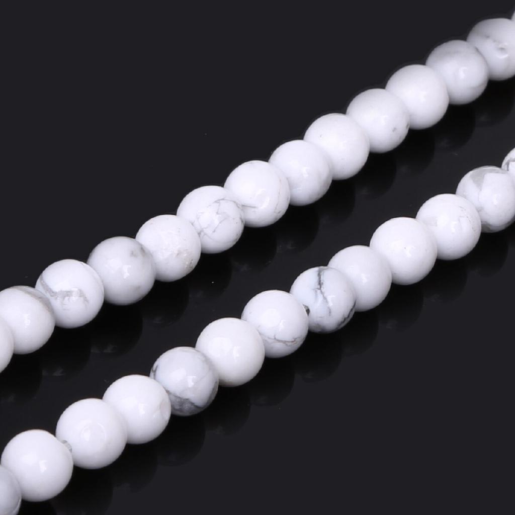 Натуральный драгоценный камень белый говлитовый камень 4 6 8 10 мм бусины для изготовления ювелирных изделий