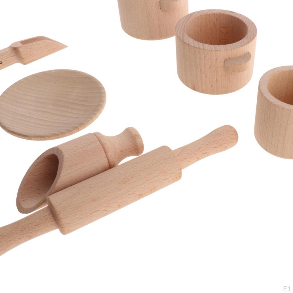 Сенсорный ящик для инструментов с сумкой для ролевых игр, двигательных навыков, ролевых игр, игрушечных деревянных чайных наборов для вечеринки