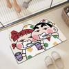 Коврик для пола из диатомовой земли Crayon Shin-chan, впитывающий влагу, для ванной комнаты или прихожей