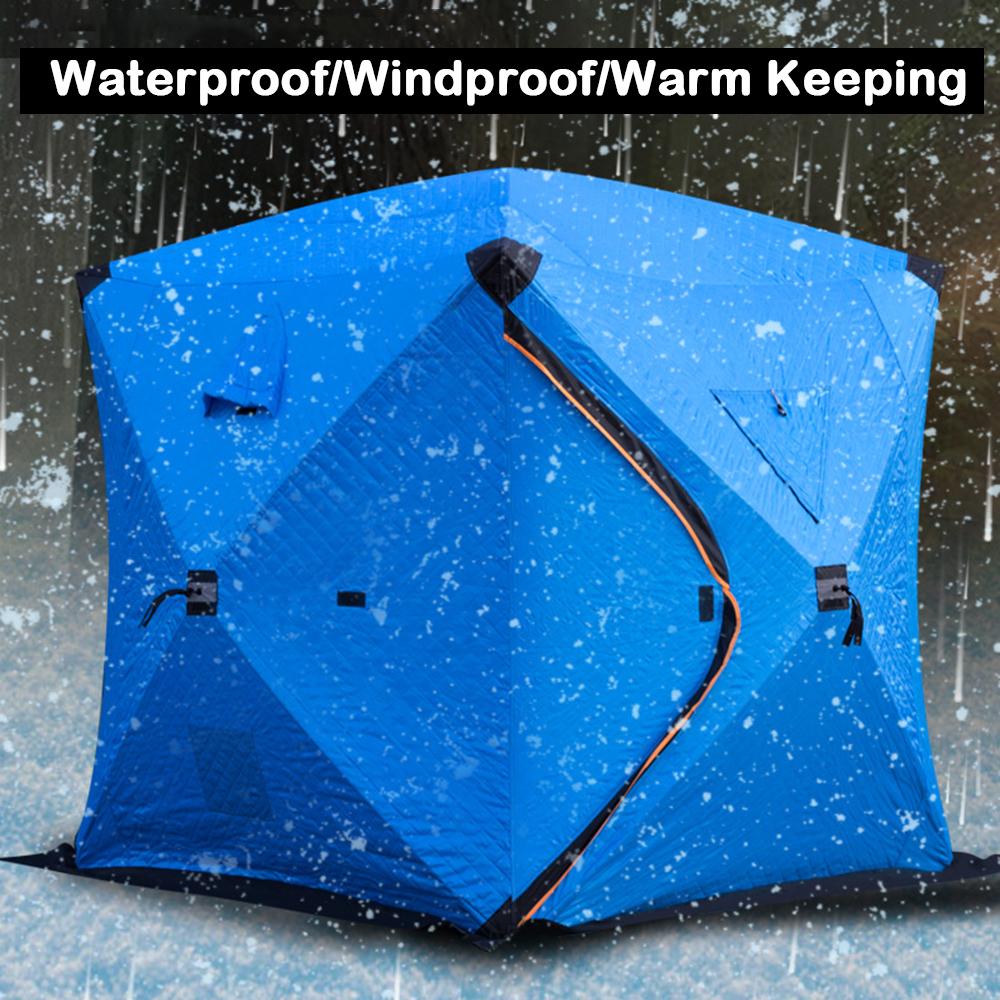 Portable Ice Fishing Shelter Easy Set-up Winter Fishing Tent Ice Fishing Tent Waterproof &