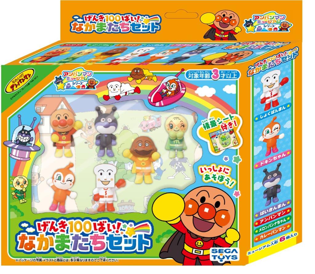 SEGA TOYS Серия Музей Анпанмана: Набор 100% Genki Friends