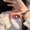 KT кошачий глаз обсидиан клубничный кварц браслет женский плетеный вручную веревочка для руки пара девушка бусины для передачи