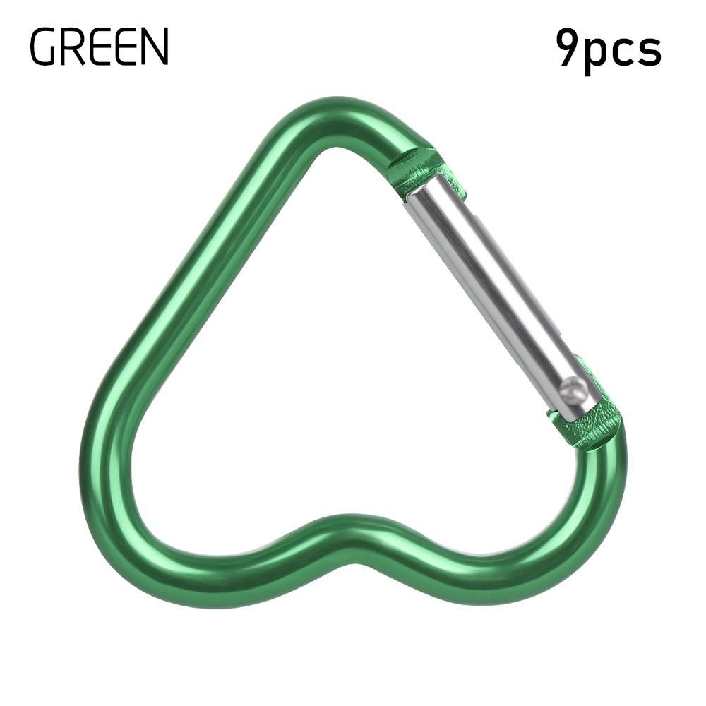 Hanging Outdoor Camping Tool Aluminum Carabiner Heart-shaped Buckles Keyring Hook Keychain Clip