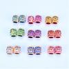 30pcs/set Charms Large Hole Barrel Beads Plastic Hair Braid Tubes  Women/Girl/Kids