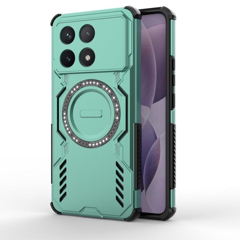 Для Poco X6 Pro Чехол Чехол Xiaomi Poco X6 Pro Capas Кольцевой Магнитный Жесткий Ударопрочный Magsafe Беспроводная Зарядка Fundas Poco X6 Pro