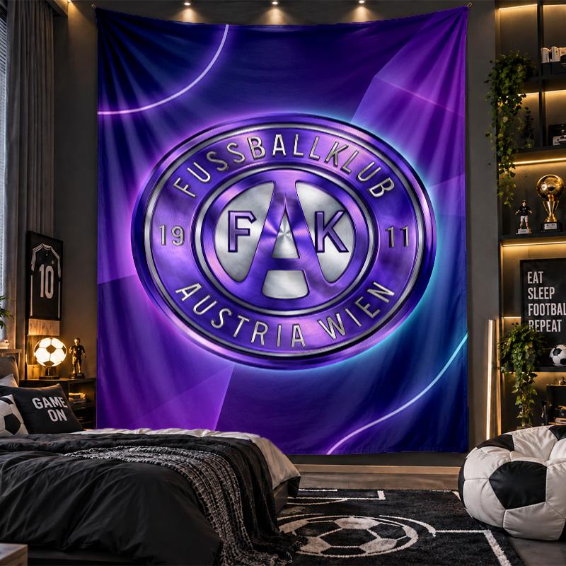 Wall Hanging Tapestry Austria Wien FC Print Cloth for Living Room Bedroom Home Decor